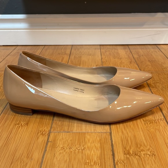 Via Spiga Patent Nude Flats - Picture 2 of 9